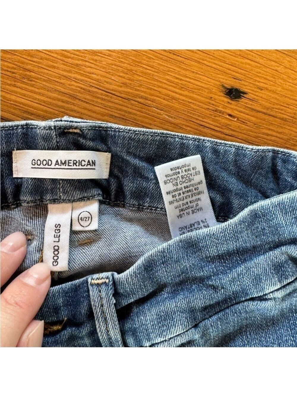 Good American Good Legs Jeans Denim Medium Wash Size 26 - Picture 5 of 8